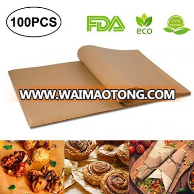 Unbleached Parchment Paper Baking Liners Sheets, Precut 12*16 inches Non-stick Wax Paper for Cook, Grill, Steam, Pans, Air Fryer