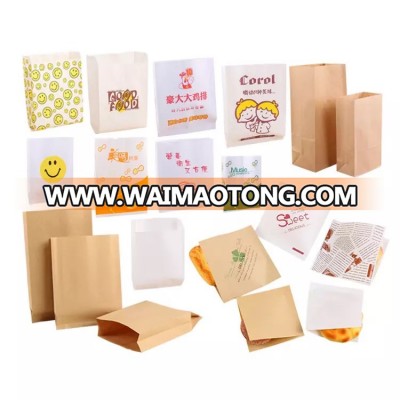 Custom Printed Kraft Paper Bag for Bread Packaging with Window